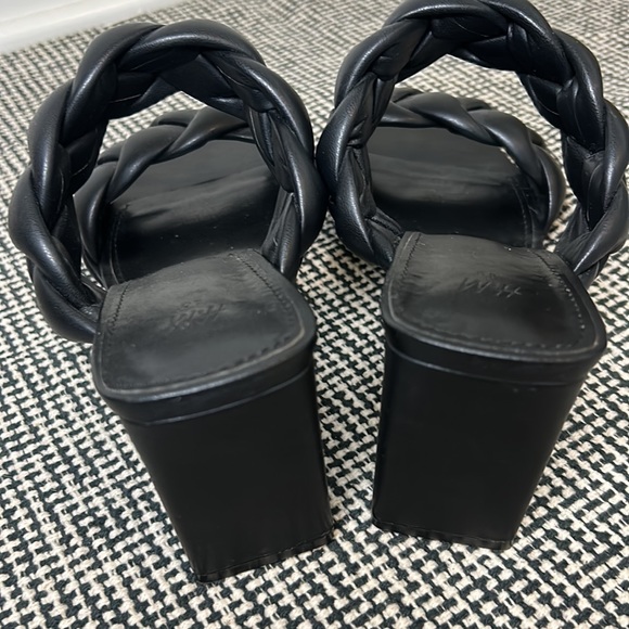 Puffy Braided Heels | Black | Excellent Pre-Loved Condition - Picture 3 of 4